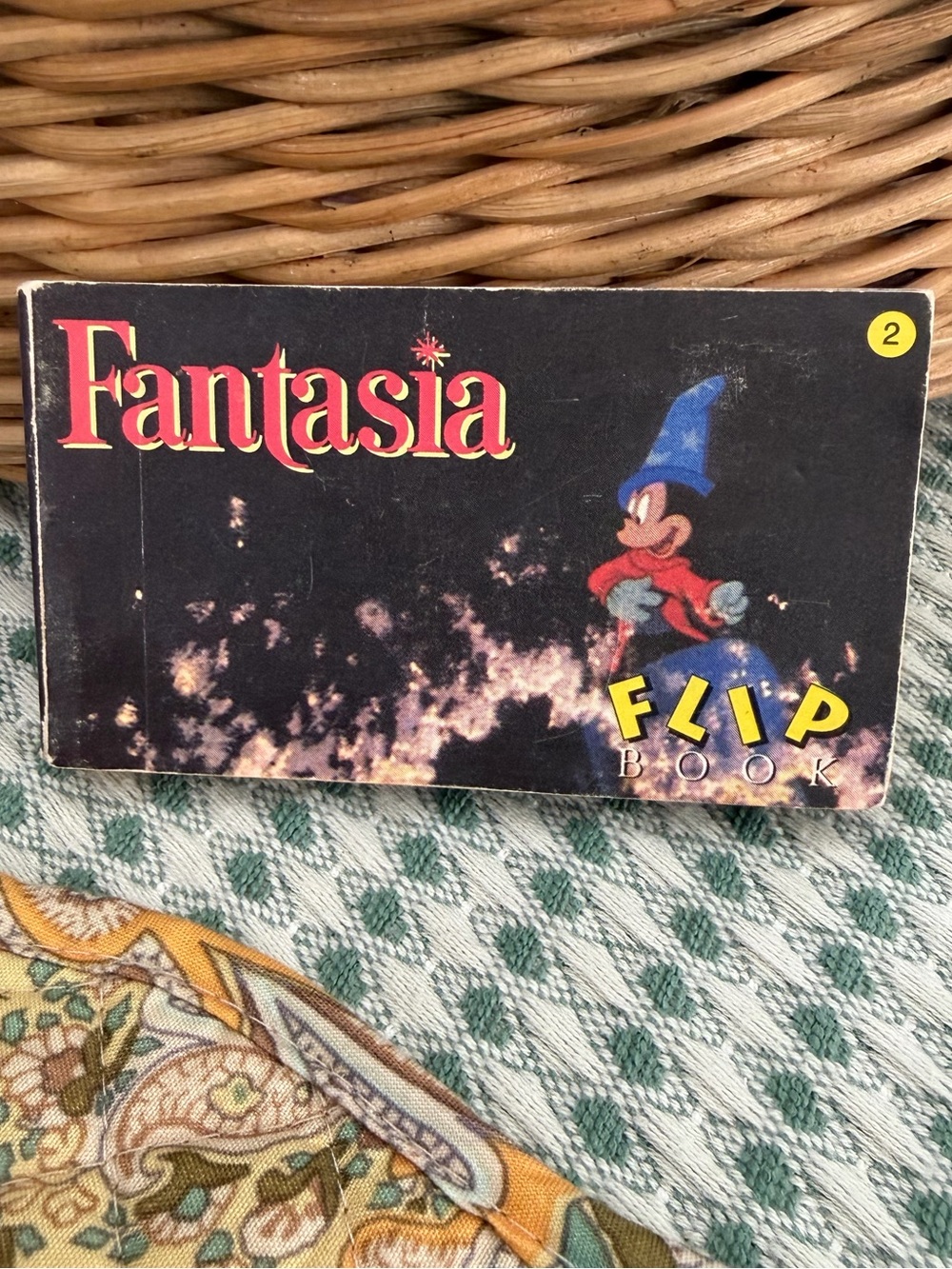 Vintage Disney Fantasia Mickey Mouse Sorcerer Flip Book #2 1990s Collectible